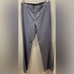 Banana Republic Logan Trouser Pants Size 0 Blue Gray Micro Plaid **NEW W/TAGS